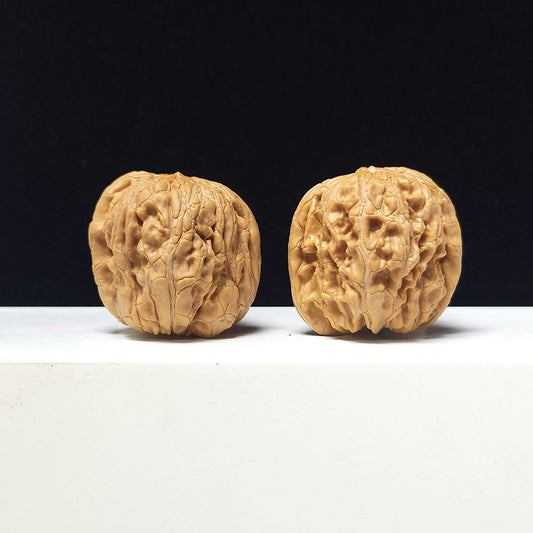 "Door Pier" Men Dun Wenwan Walnut Pair | 40.0mm x 43.0mm | MD-A-004623