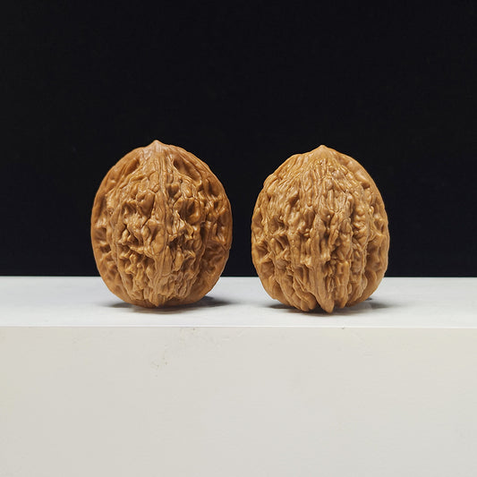 The "Wheat Ear Tiger Head" (Mai Sui Hu Tou) Premium Symmetrical Pair | 35.0mm x 34.0mm | HT-A-008660