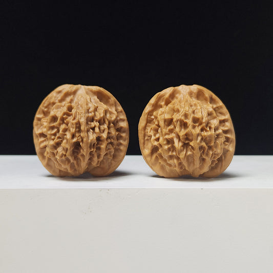 The "Noble Scholar" (Qin Gong Zi) Low-Profile Pair | 37.0mm x 34.0mm | QGZ-A-003035