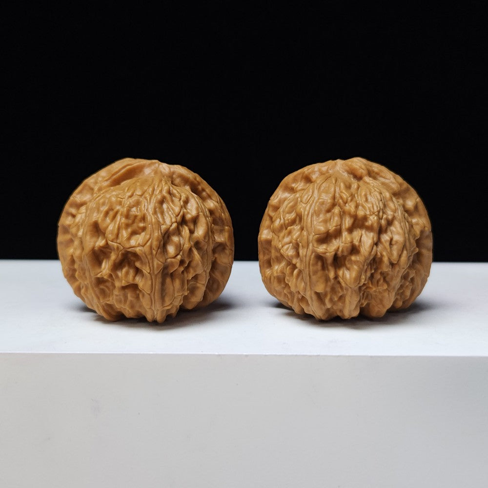The "White Lion" (Bai Shi Zi) Imperial Symmetrical Masterpiece Pair | 41.0mm x 41.0mm | BSZ-S-008441