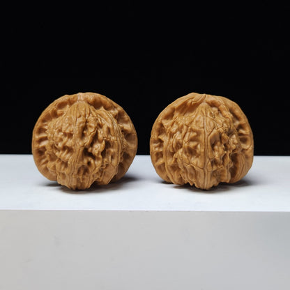 The "White Lion" (Bai Shi Zi) Imperial Symmetrical Masterpiece Pair | 41.0mm x 41.0mm | BSZ-S-008441