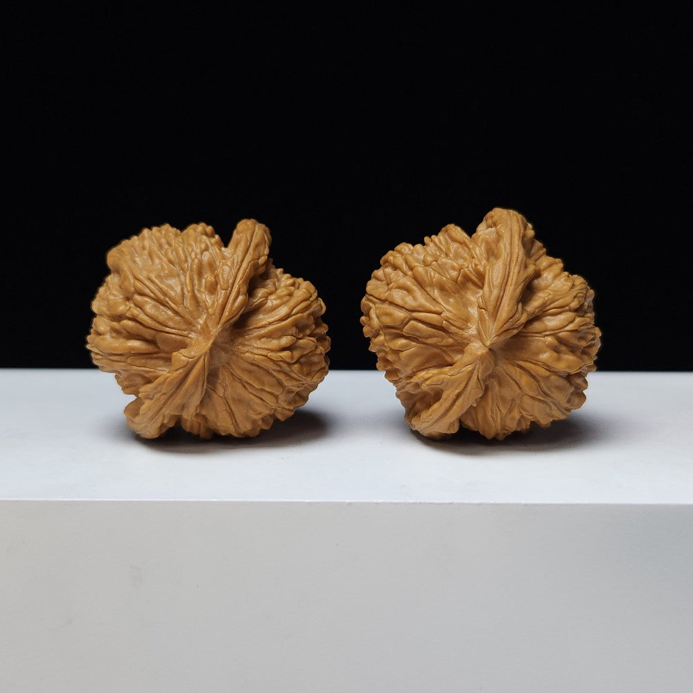 The "White Lion" (Bai Shi Zi) Imperial Symmetrical Masterpiece Pair | 41.0mm x 41.0mm | BSZ-S-008441