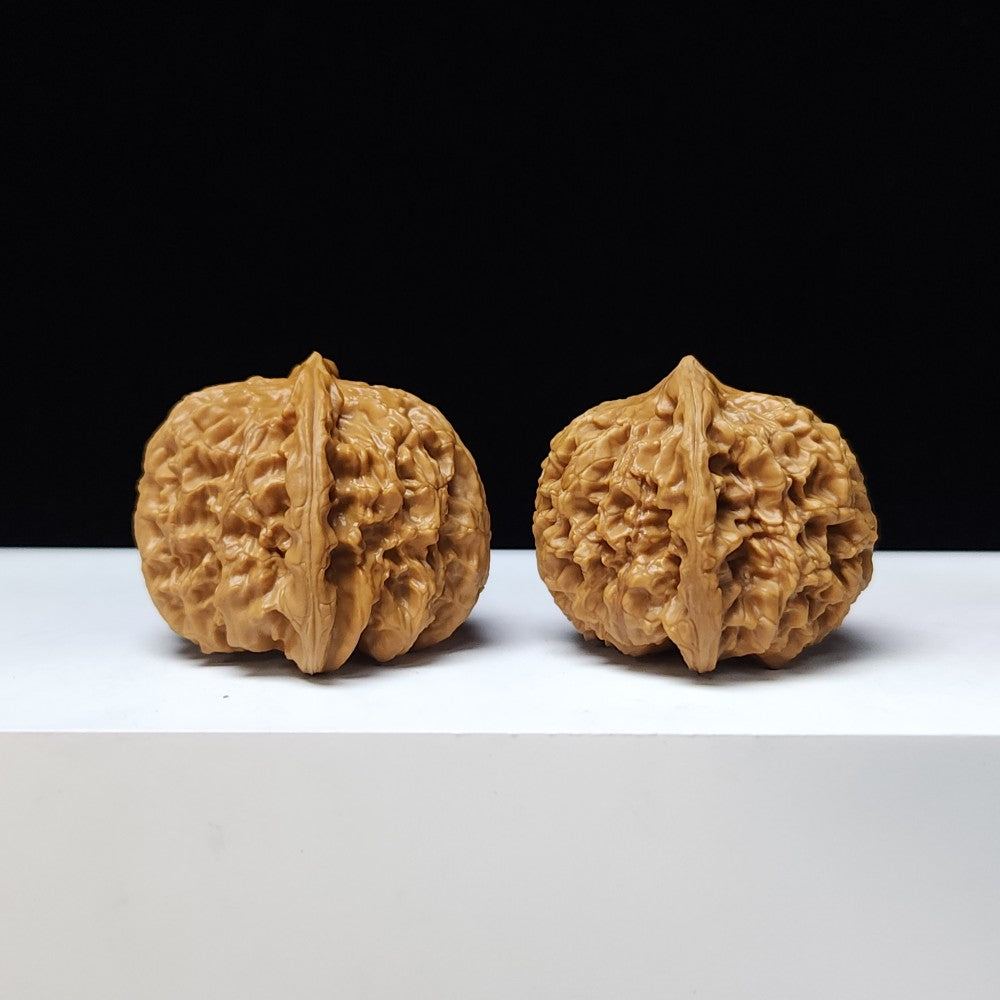 The "Triangle White Lion" (San Jiao Bai Shi Zi) Rare 3-Ridge Premium Symmetrical Pair | 41.0mm x 41.0mm | BSZ-S-010467