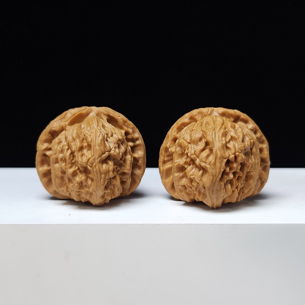 The "White Lion" (Bai Shi Zi) Premium Symmetrical Collector's Pair | 43.0mm x 42.0mm | BSZ-S-009461