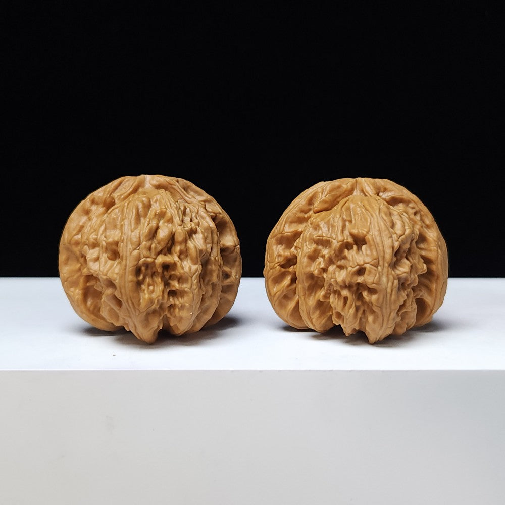 The "White Lion" (Bai Shi Zi) Premium Symmetrical Collector's Pair | 43.0mm x 42.0mm | BSZ-S-009461