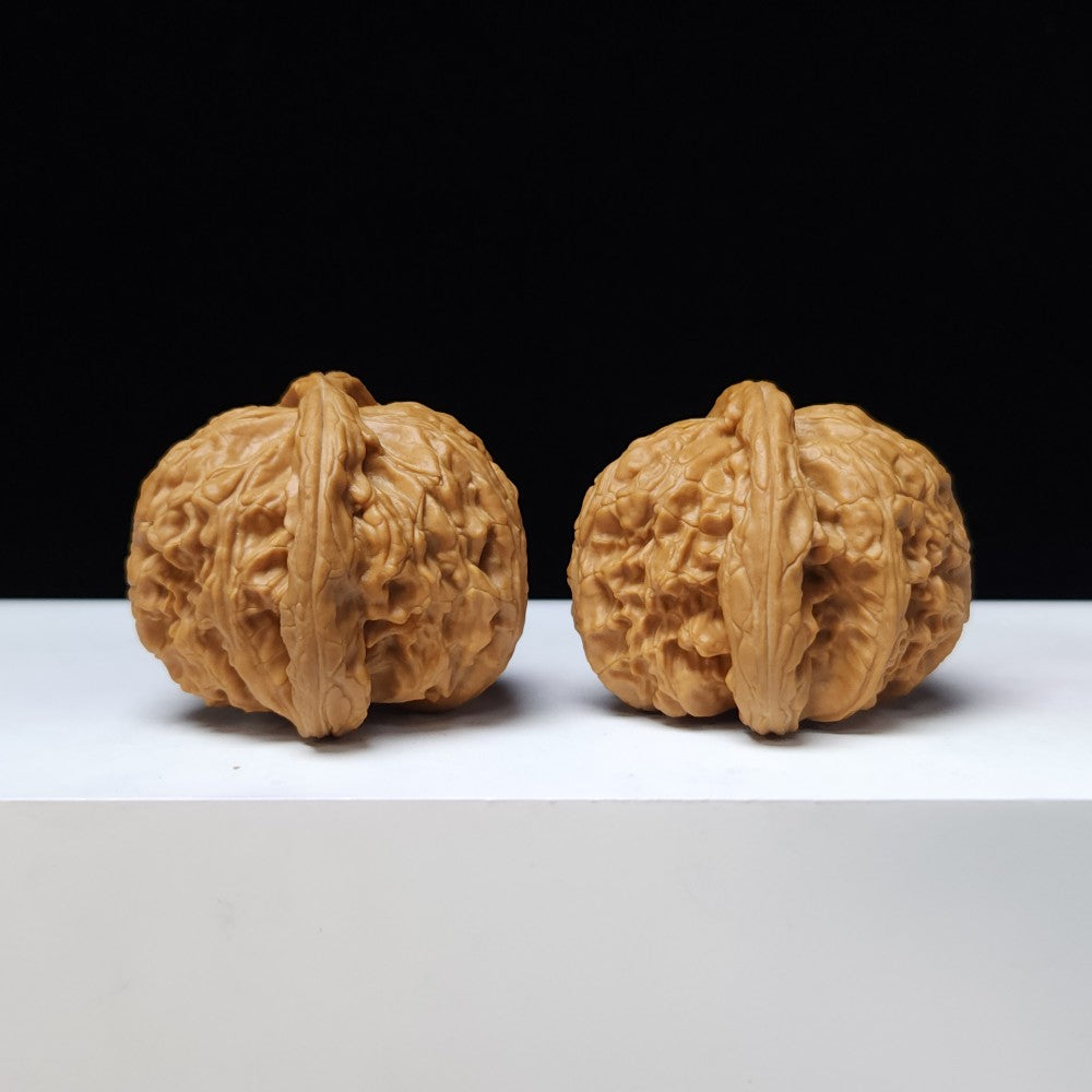 The "White Lion" (Bai Shi Zi) Premium Symmetrical Collector's Pair | 43.0mm x 42.0mm | BSZ-S-009461