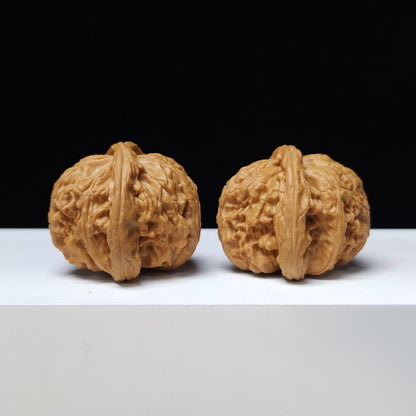The "White Lion" (Bai Shi Zi) Premium Symmetrical Collector's Pair | 43.0mm x 42.0mm | BSZ-S-009461