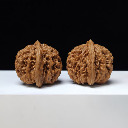 The "Four Towering Pagodas" (Si Zuo Lou) Gallery-Tier Symmetrical Masterpiece Pair | 43.0mm x 42.0mm | SZL-SS-001357