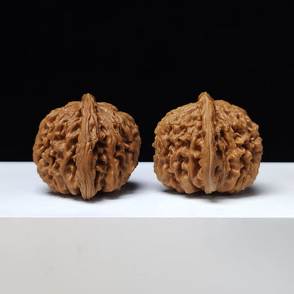 The "Four Towering Pagodas" (Si Zuo Lou) Gallery-Tier Symmetrical Masterpiece Pair | 43.0mm x 42.0mm | SZL-SS-001357