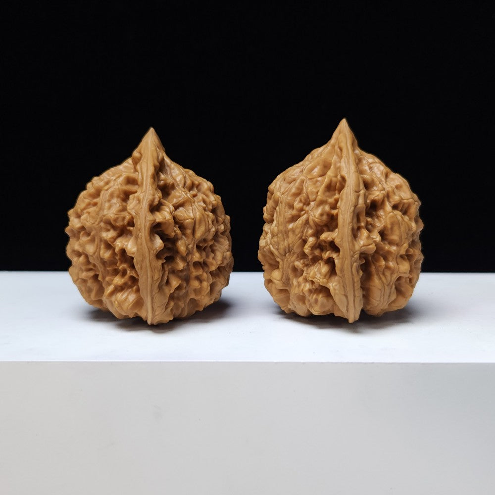 The "Kylin Texture Lion Head" (Qi Lin Wen) Premium Exhibition-Grade Symmetrical Pair | 45.0mm x 41.0mm | SZ-S-026442