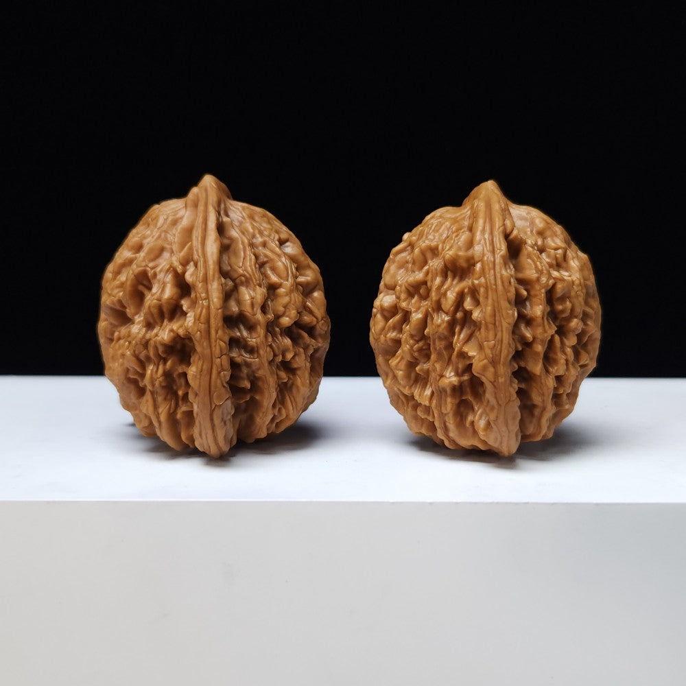 The "Wheat Grain Tiger's Head" Mai Sui Hu Tou Collector Pair | S-Grade Investment Tier | 42.0mm x 40.0mm | HT-S-001350