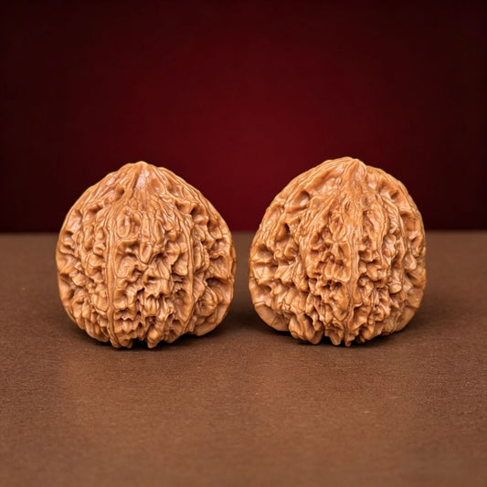 The "Iron Trinity" (Triple-Ridge Nanjiang Stone) A-Grade Pair | 37.0mm (Length) x 37.0mm (Width) | NJS-A-003211