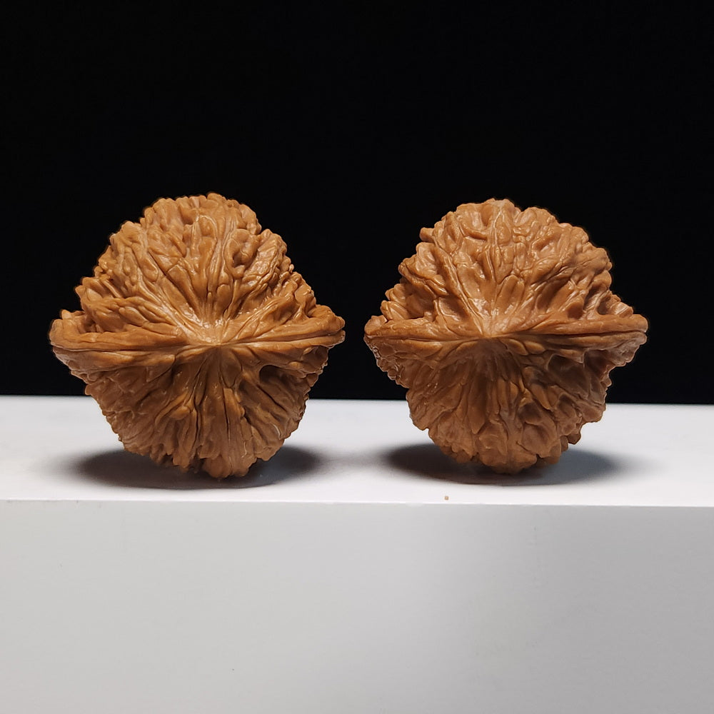 The "Millstone" S‑Grade Ground‑Hugging Stature Pair | Palm‑Nurtured Wenwan Artifact | 41.0mm x 39.0mm | MP‑S‑003069