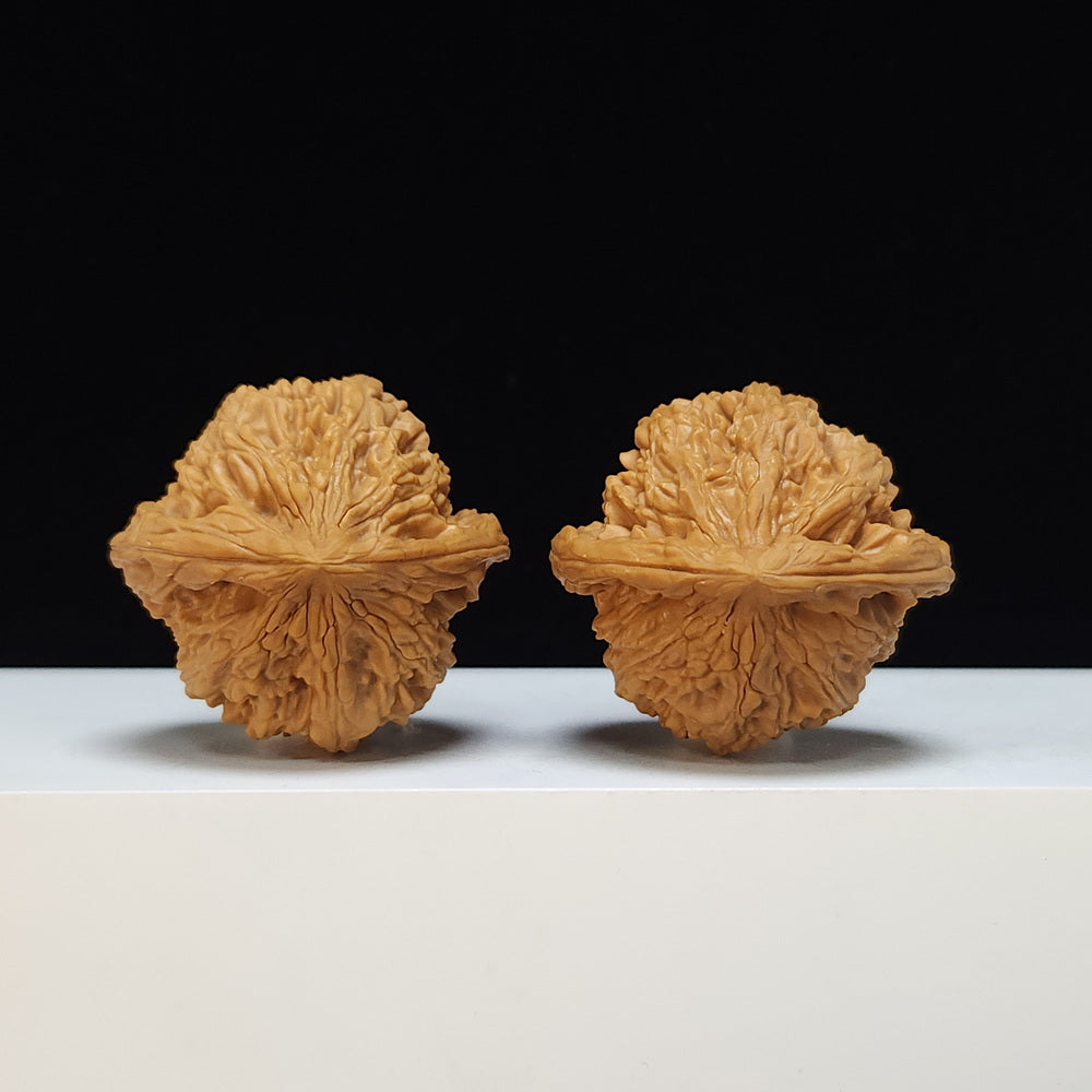 The "Taihang Thick-Rib" (Taihang Cu Jin) Heritage Symmetrical Pair | 42.0mm x 40.0mm | SZ-SSS-001472