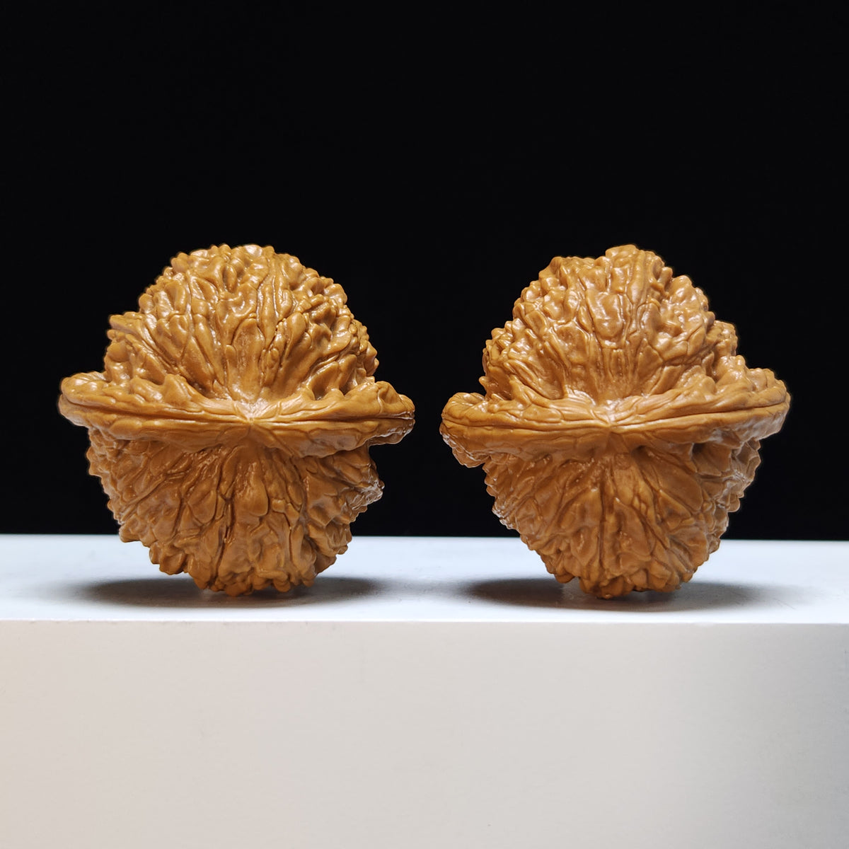 The "Sunken-Crown White Lion" Men Jian Bai Shi Zi Collector Pair | SS-Grade Masterpiece Tier | 42.0mm x 42.0mm | BSZ-SS-004368