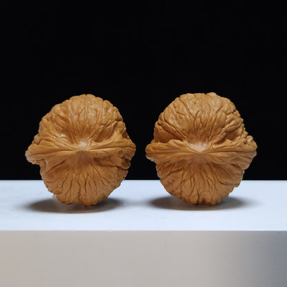 The "Qianlong Millstone" (Qianlong Mopan) Imperial Exhibition-Grade Symmetrical Pair | 38.0mm x 38.0mm | MP-SS-006465
