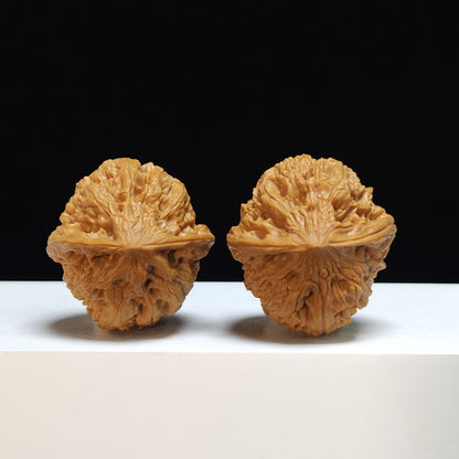The "Spherical Peach-Heart Bison" Qiu Xing Tao Xin Ye Niu Pair | S-Grade Collector Tier | 37.0mm x 39.0mm | SZ-S-024365