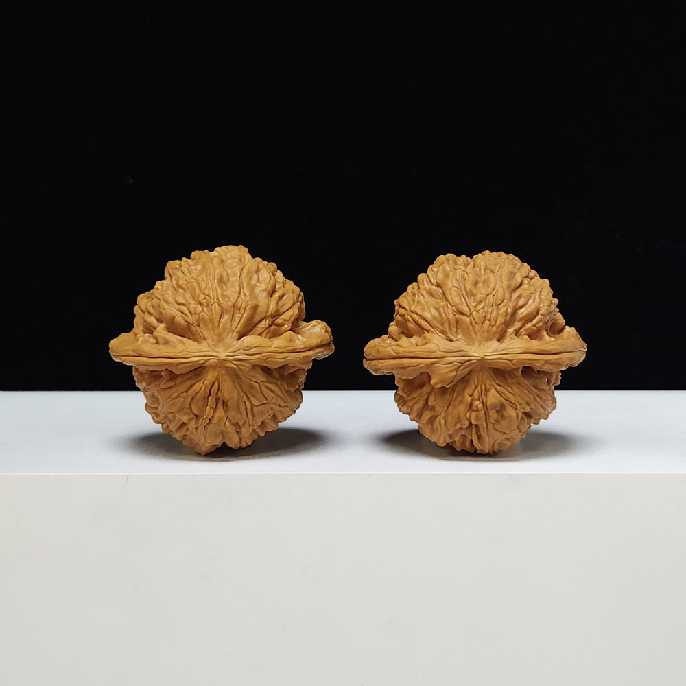 The "Sunken-Crown White Lion" Men Jian Bai Shi Zi Collector Pair | S-Grade Investment Tier | 42.0mm x 38.0mm | BSZ-S-005374