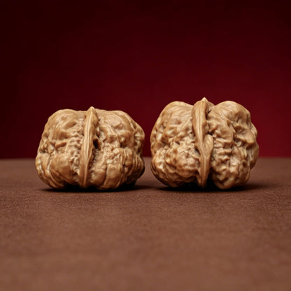 The "Miniature Crystal Frog Smooth Sailing" (Xiu Zhen Shui Jing Wa Yi Fan) Exhibition-Grade Collector's Pair | 33.0mm x 35.0mm | YX-E-050529