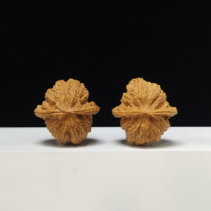 The "Ruby Concave Base" Hong Bao Shi Lion's Head Pair | S-Grade Collector Tier | 40.0mm x 41.0mm | SZ-S-012317