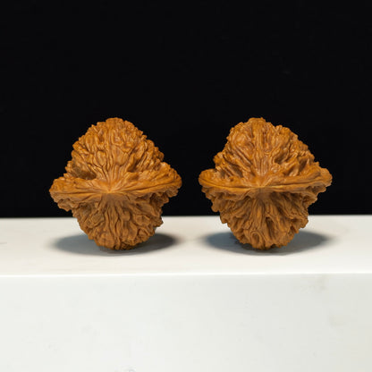 The "Peach Heart Concave Base" Nan Jiang Shi Sovereign Pair | SS-Grade Imperial Tier | 43.0mm x 42.0mm | NJS-SS-002348