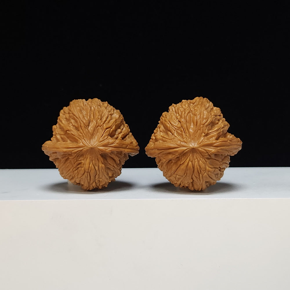The "Sunken-Crown White Lion" Men Jian Bai Shi Zi Collector Pair | S-Grade Investment Tier | 42.0mm x 40.0mm | BSZ-S-013495