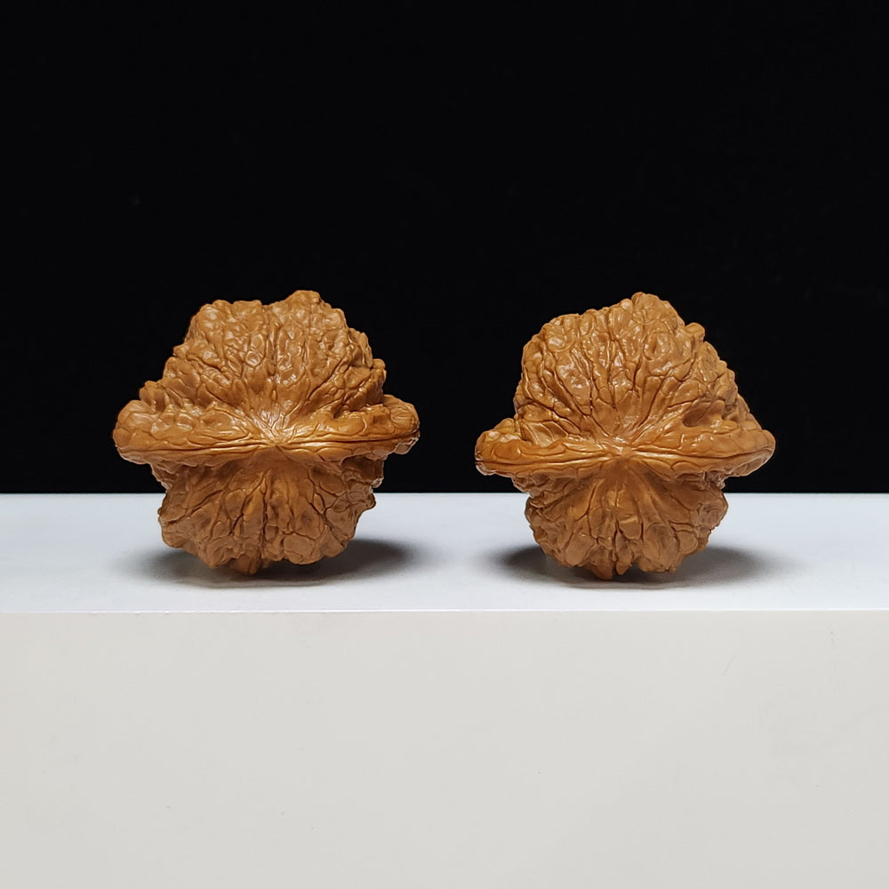 The "Blood Qilin" Xue Qi Lin Lion's Head Collector Pair | S-Grade Investment Tier | 44.0mm x 40.0mm | SZ-S-011201