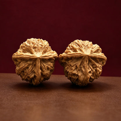 The "Imperial Jade Seal 3-Ridge" Premium Symmetrical Collector's Pair | 42.0mm x 41.0mm | YX-E-091772