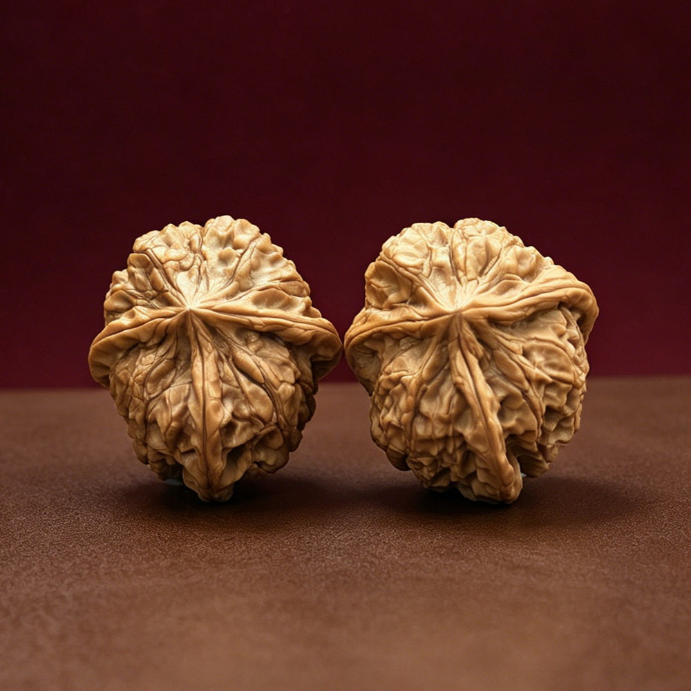 The "Imperial Jade Seal 3-Ridge" Premium Symmetrical Collector's Pair | 34.0mm x 38.0mm | YX-E-092773