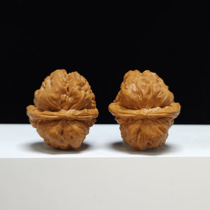 The "Crystal Frog" Shui Jing Wa Hand-Twister Pair | S-Grade Collector Tier | 33.0mm x 37.0mm | HMT-S-002356