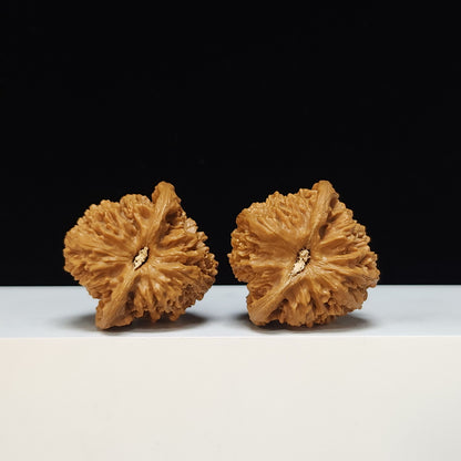 The "Concave-Base Peach Heart Tiger Head King" (Tao Xin Ao Di Hutou Wang) Investment-Grade Symmetrical Pair | 42.0mm x 40.0mm | HT-S-003478