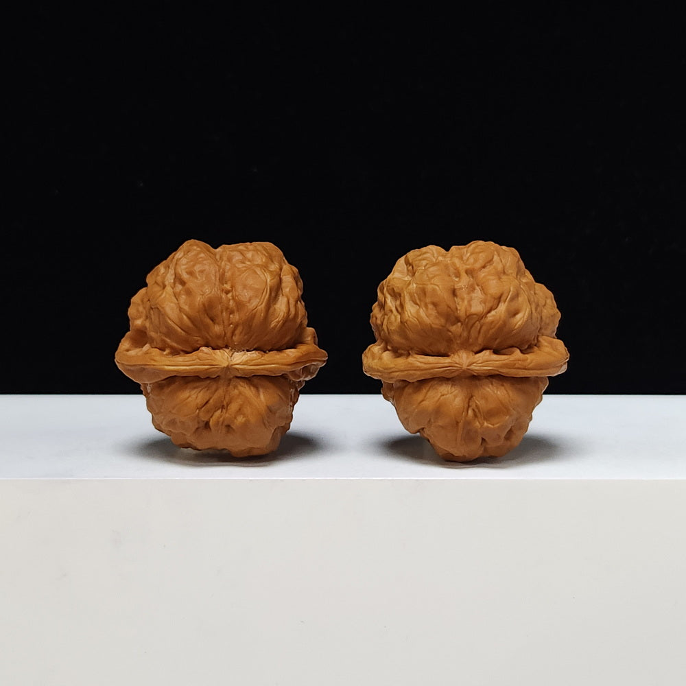 The "Red Shell Toad Head" (Hong Ke Ha Ma Tou) Ultimate Symmetrical Pair | 41.0mm x 42.0mm | HMT-SS-001508