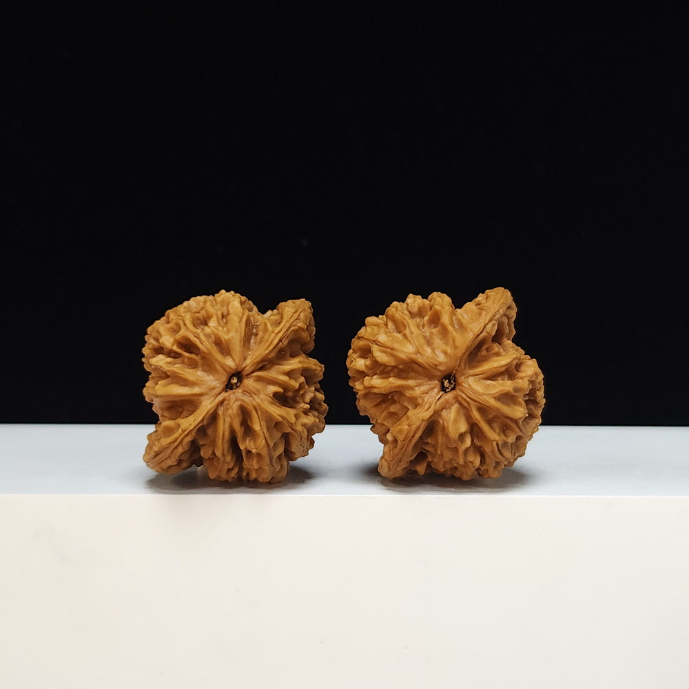 The "Peach Heart Tiger Head King" (Tao Xin Hutou Wang) Premium Symmetrical Collector's Pair | 42.0mm x 38.0mm | HT-SS-004477