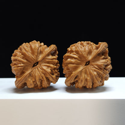 The "Kylin Texture" (Kylin Wen) Exhibition-Grade Symmetrical Masterpiece Pair | 47.0mm x 41.0mm | SZ-S-031462
