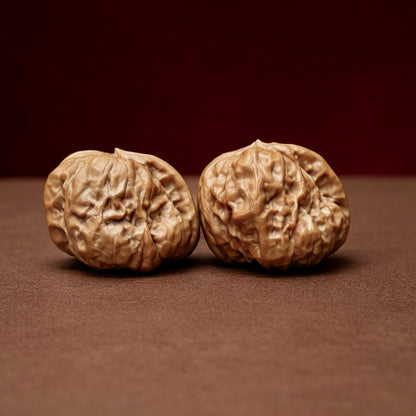 The "Miniature Crystal Frog Smooth Sailing" (Xiu Zhen Shui Jing Wa Yi Fan) Exhibition-Grade Collector's Pair | 33.0mm x 35.0mm | YX-E-050529