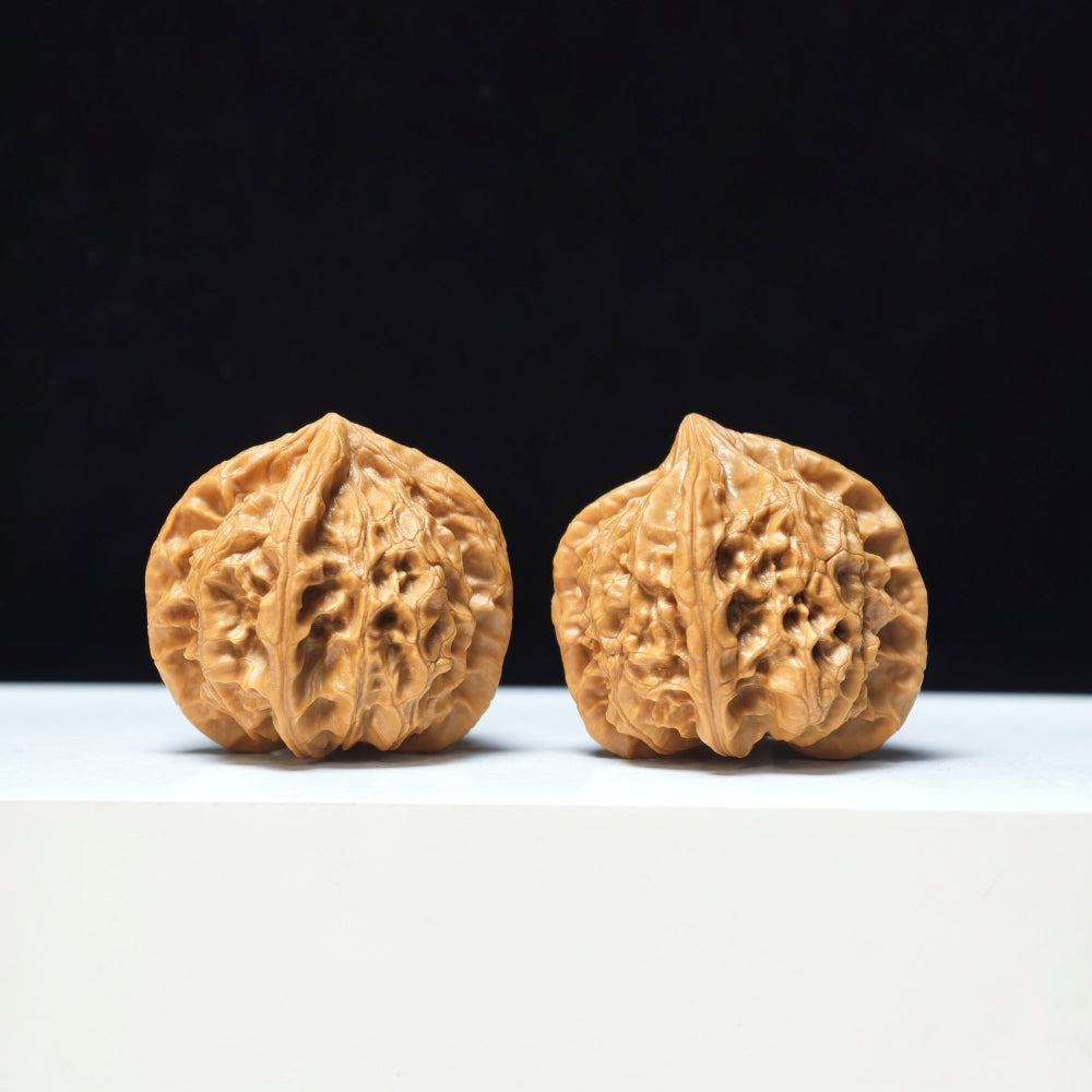 The "Imperial Jade Seal Four-Ribbed" Yu Xi Si Leng Exotic Collector Pair | Rare Form Tier | 38.0mm x 40.0mm | YX-E-129833