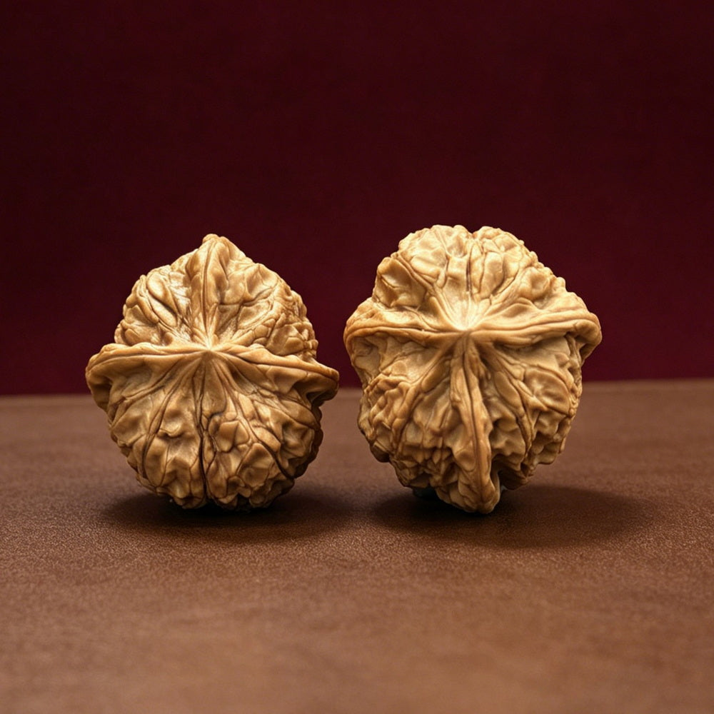 The "Imperial Jade Seal 3-Ridge" Premium Symmetrical Collector's Pair | 34.0mm x 38.0mm | YX-E-092773