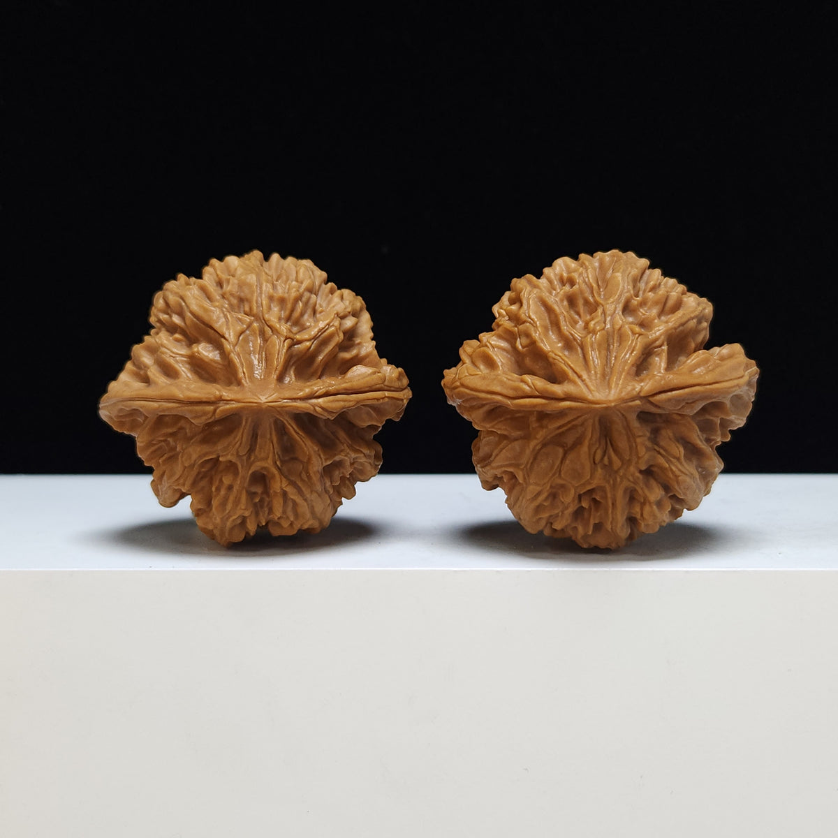 The "Peach Heart Lantern" Deng Long Lion's Head Pair | S-Grade Collector Tier | 44.0mm x 41.0mm | SZ-S-020353