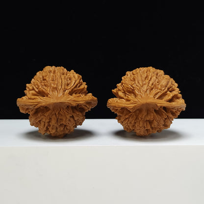 The "Kylin Pattern Concave Base Peach Heart" Gallery-Tier Symmetrical Masterpiece Pair | 52.0mm x 48.0mm | SZ-SSS-008814