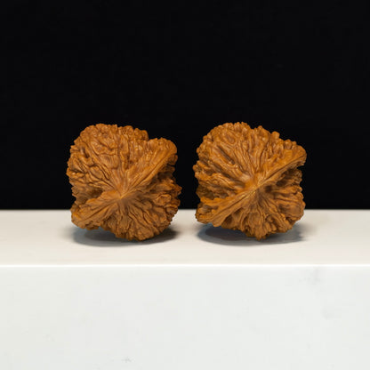 The "Peach Heart Concave Base" Nan Jiang Shi Sovereign Pair | SS-Grade Imperial Tier | 43.0mm x 42.0mm | NJS-SS-002348