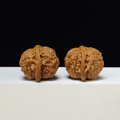 The "Blood Qilin" Xue Qi Lin Lion's Head Collector Pair | S-Grade Investment Tier | 44.0mm x 40.0mm | SZ-S-011201
