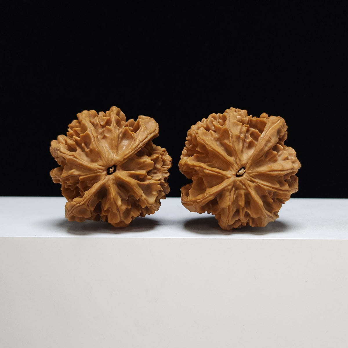 The "Peach Heart Lantern" Deng Long Lion's Head Pair | S-Grade Collector Tier | 44.0mm x 41.0mm | SZ-S-020353