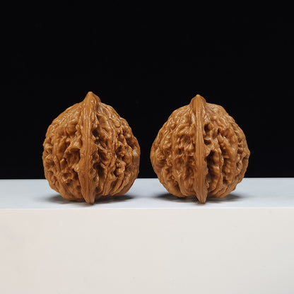 The "Wheat Ear Tiger Head" (Maisui Hutou) Heritage Symmetrical Pair | 44.0mm x 40.0mm | HT-S-002475