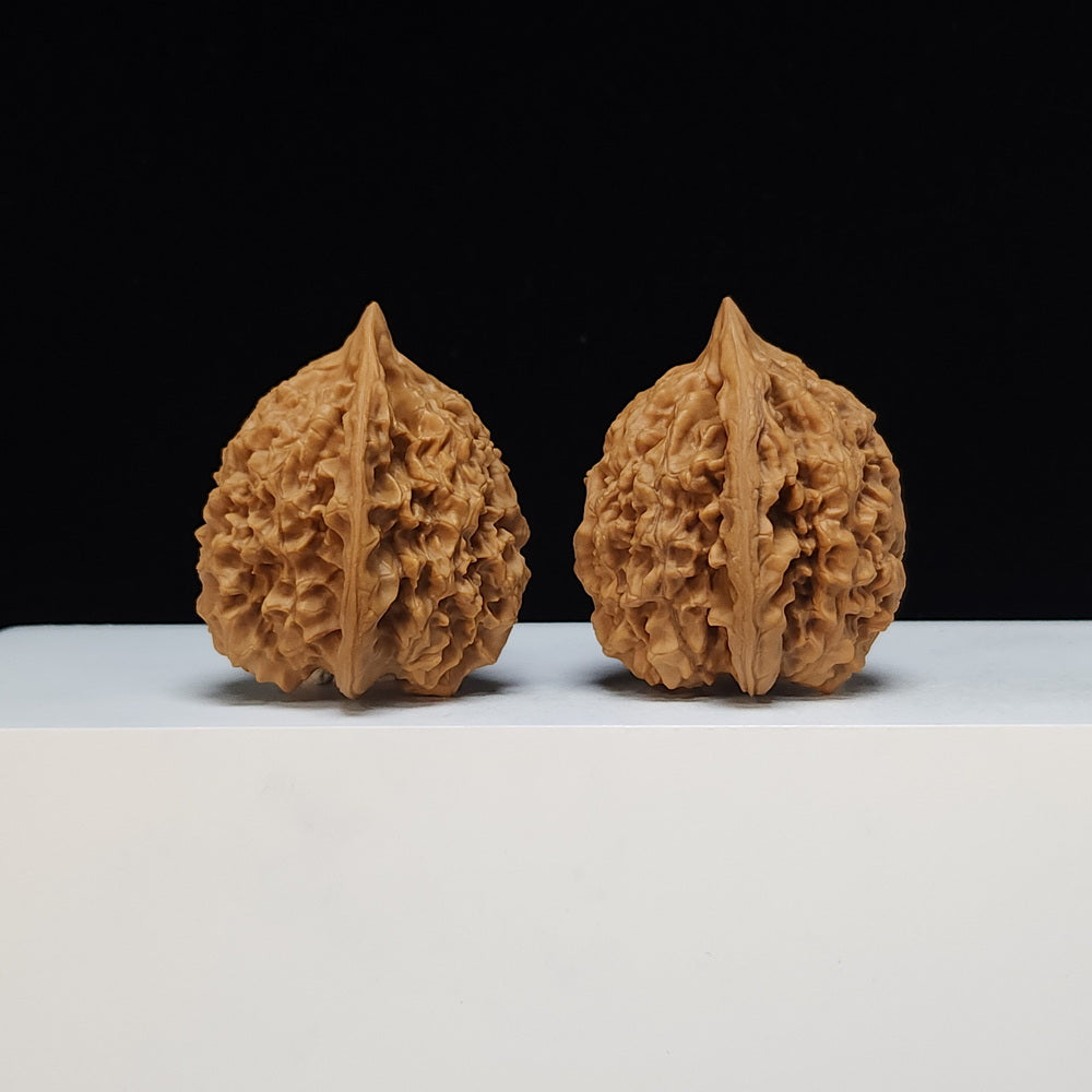 The "Qilin Texture" Qi Lin Wen Lion's Head Collector Pair | SS-Grade Masterpiece Tier | 45.0mm x 42.0mm | SZ-SS-013480