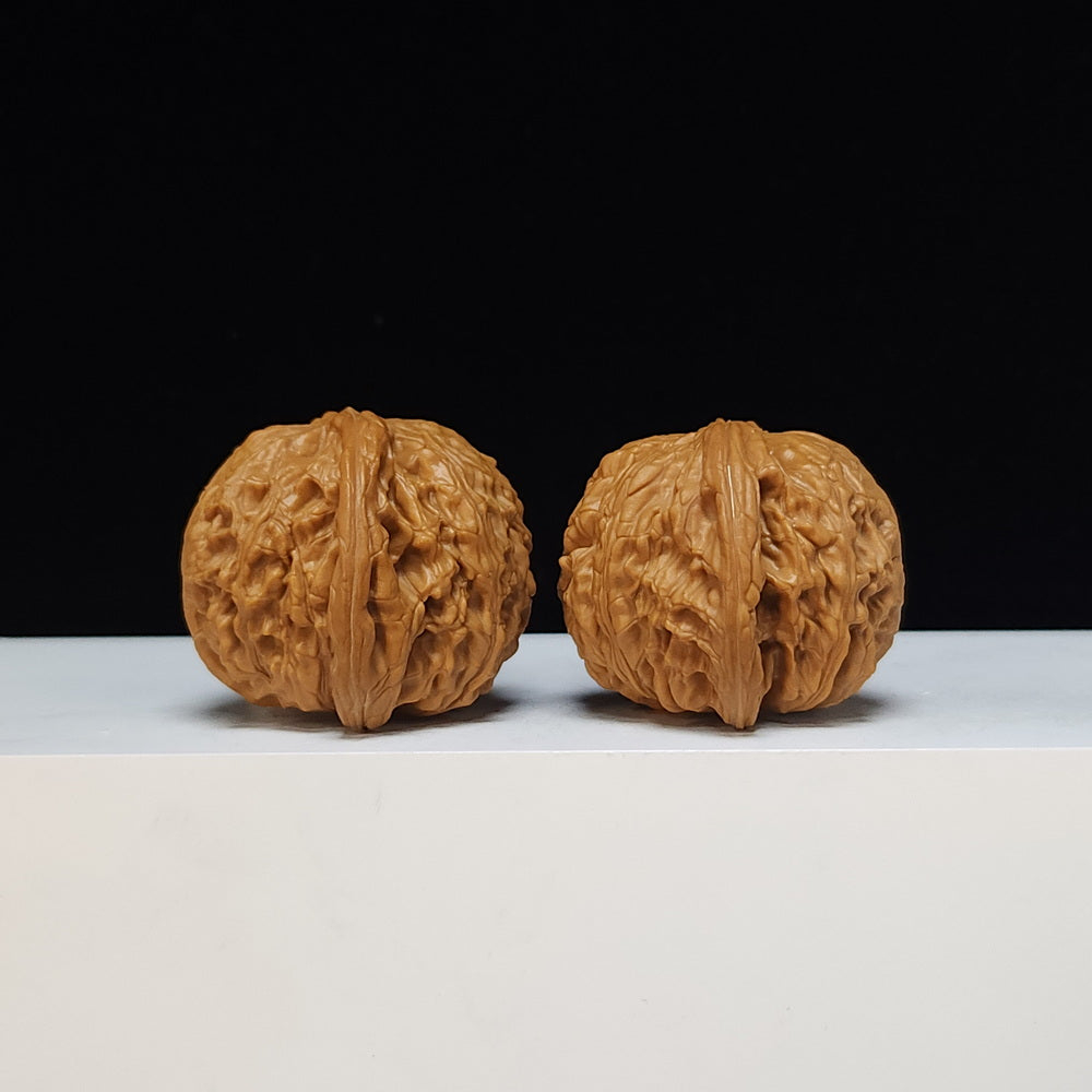 The "Sunken-Crown White Lion" Men Jian Bai Shi Zi Collector Pair | S-Grade Investment Tier | 42.0mm x 40.0mm | BSZ-S-013495