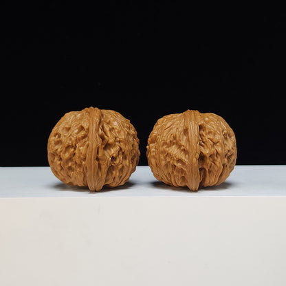 The "Sunken-Crown White Lion" Men Jian Bai Shi Zi Collector Pair | S-Grade Investment Tier | 42.0mm x 40.0mm | BSZ-S-013495