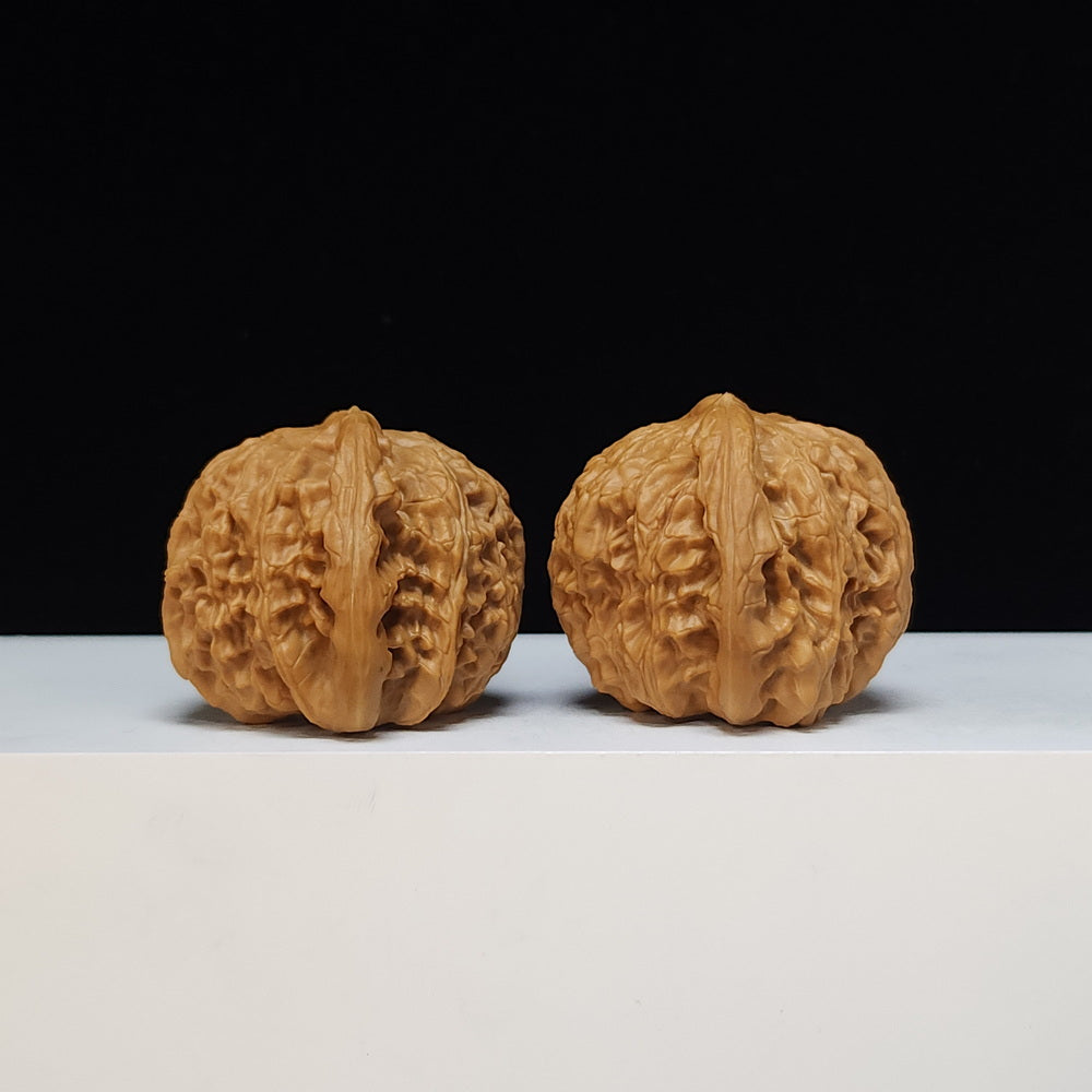 The "Spherical Round" Bai Shi Zi Lion's Head Pair | SS-Grade Masterpiece Tier | 44.0mm x 42.0mm | BSZ-SS-012496