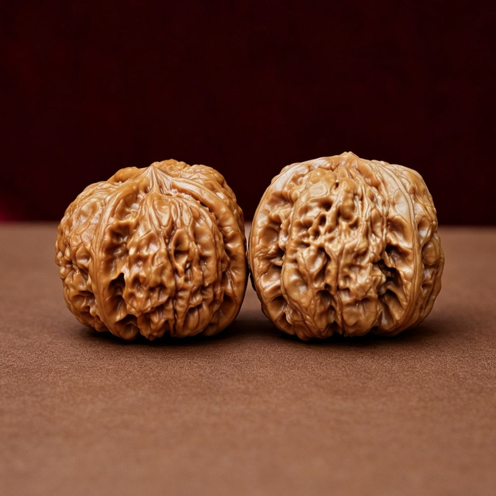 The "Yuhua Stone 3-Ridge Ben" (Yu Hua Shi San Leng Ben) Rare Genetic Mutation Symmetrical Pair | 36.0mm x 38.0mm | YX-E-046524