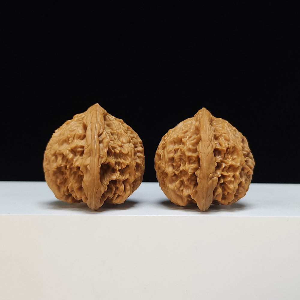 The "Taihang Thick-Rib" (Taihang Cu Jin) Heritage Symmetrical Pair | 42.0mm x 40.0mm | SZ-SSS-001472
