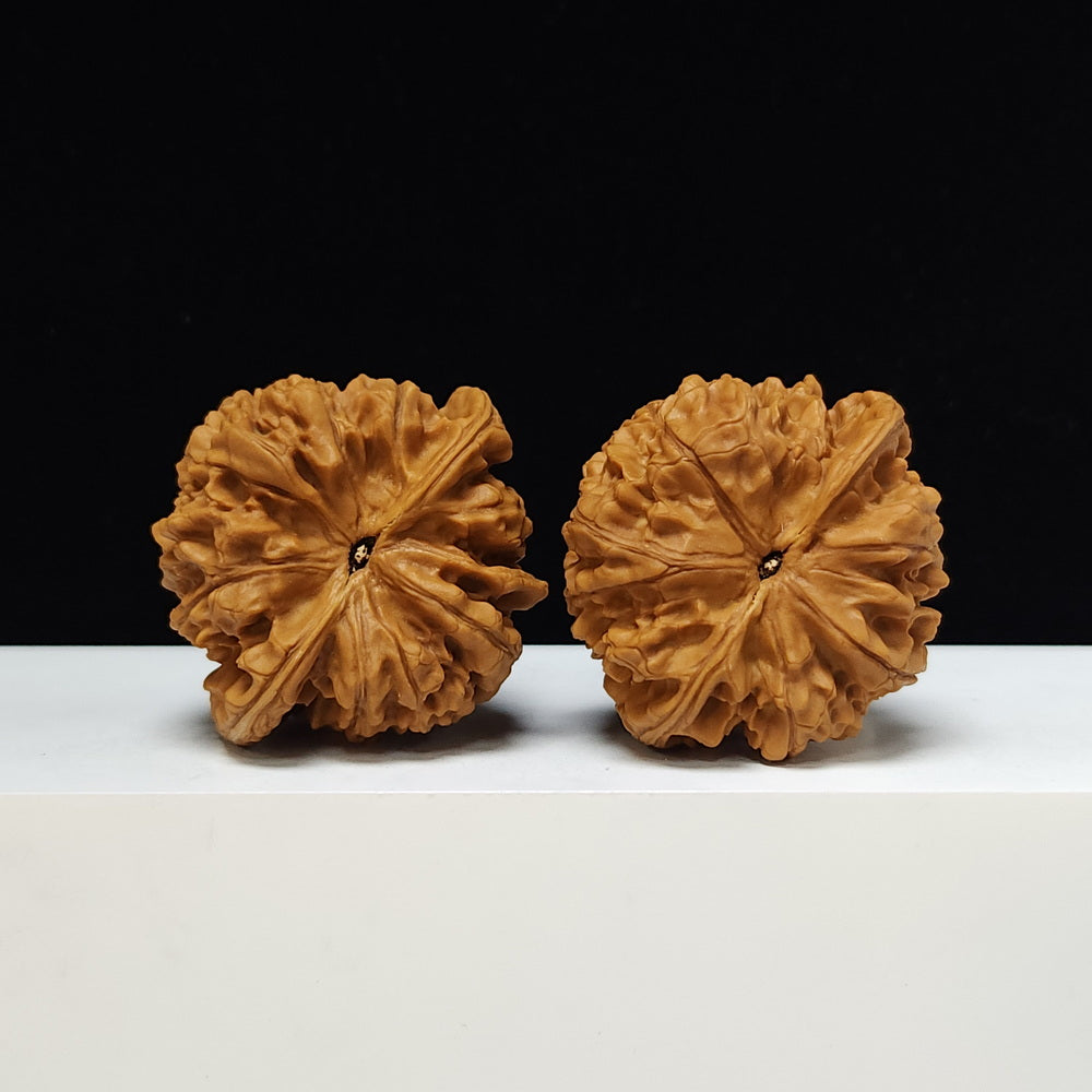 The "Kylin Pattern Concave Base Peach Heart" Gallery-Tier Symmetrical Masterpiece Pair | 52.0mm x 48.0mm | SZ-SSS-008814